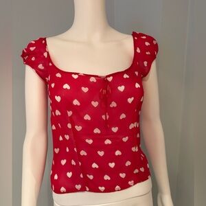 Vintage Moschino heart blouse